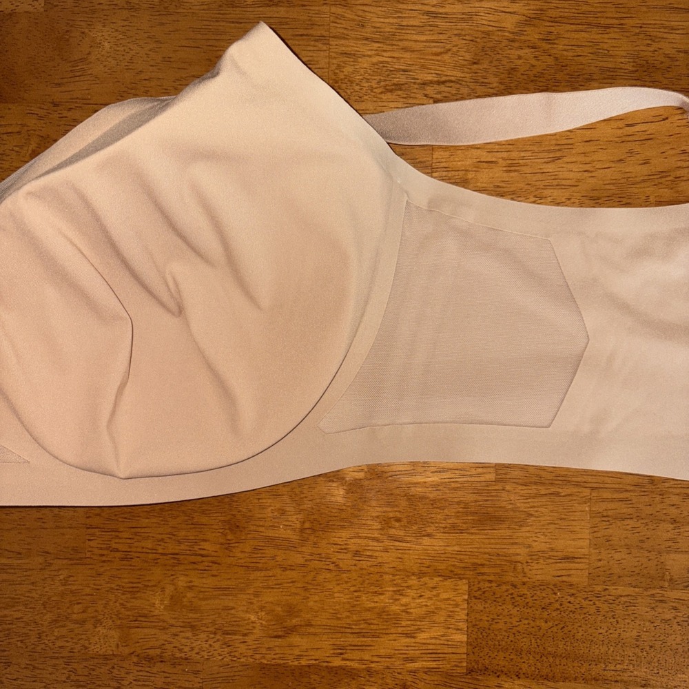 Honeylove Bra Liftwear Crossower Women 2X C/D Nude Beige Lined Sand 33'' Band - Picture 6 of 9